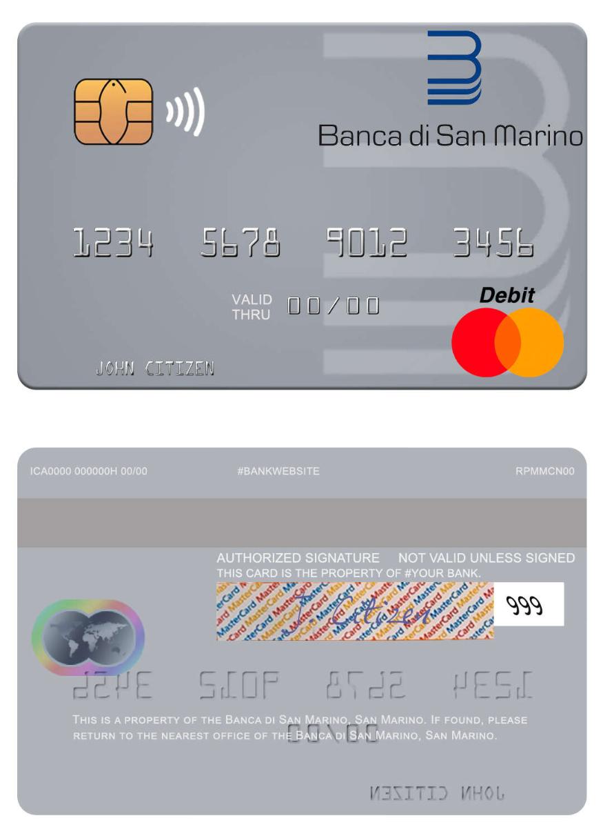 San Marino Banca di San Marino mastercard